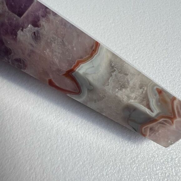 Amethyst Crazy Lace Crystal Wand‎ (#7) - Picture 4 of 11